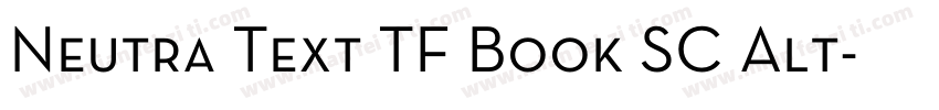 Neutra Text TF Book SC Alt字体转换